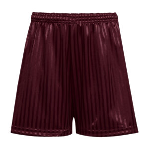 Shadow Stripe Shorts - Maroon